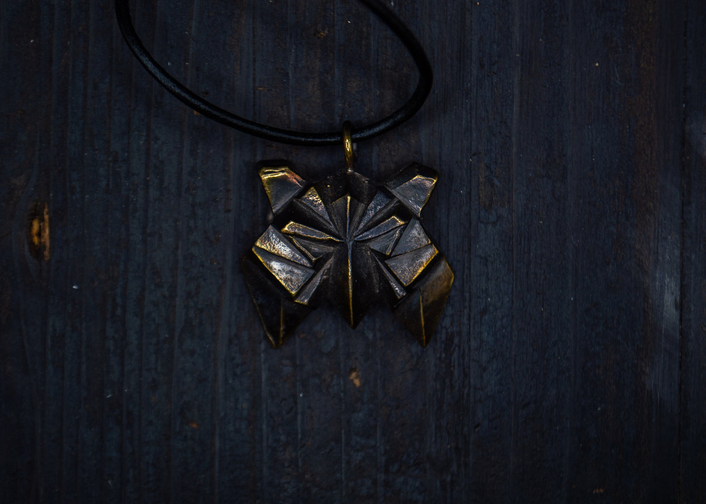 Brass pendant with a owl motif