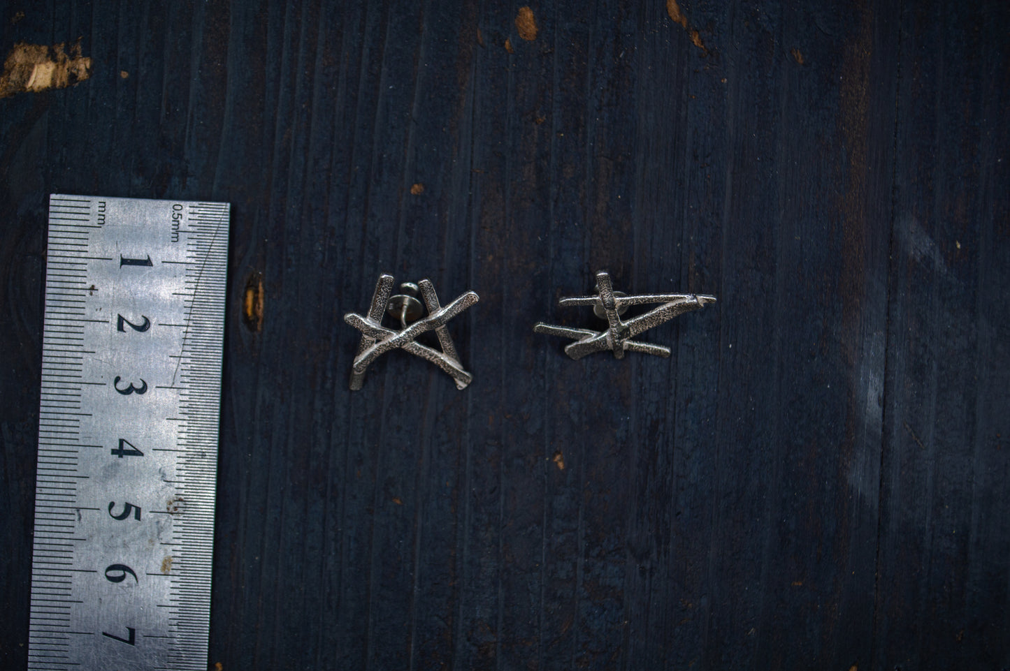 Unique silver earrings