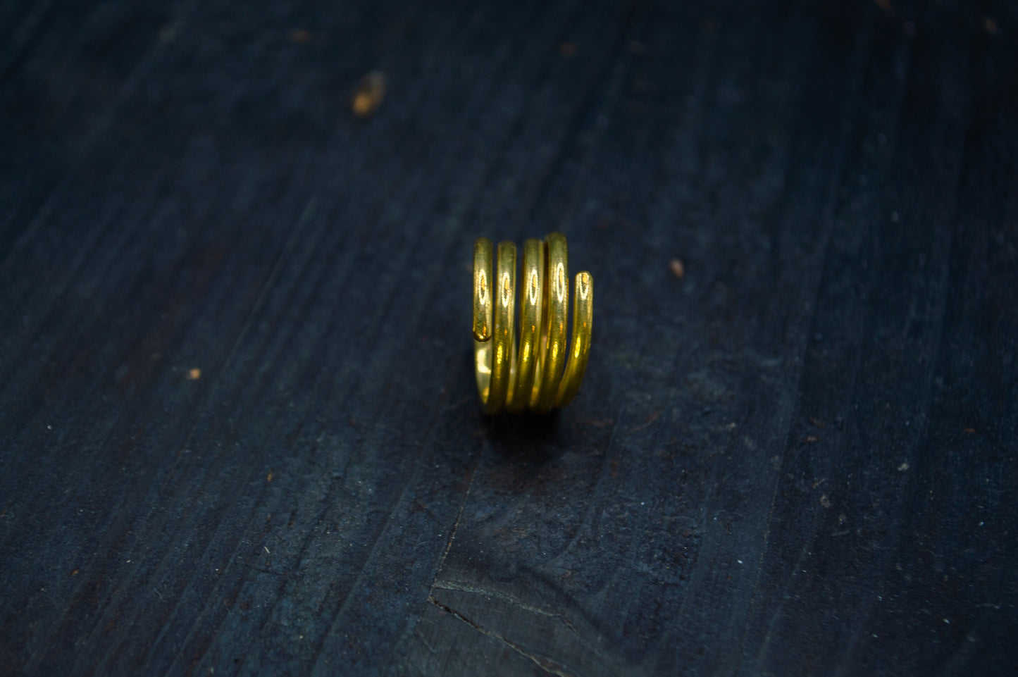 Spiral brass ring