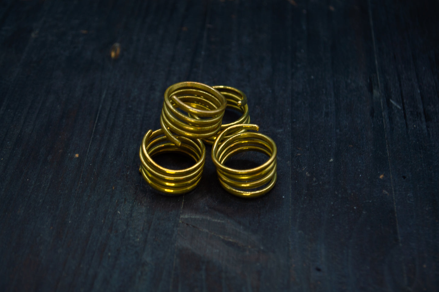Spiral brass ring
