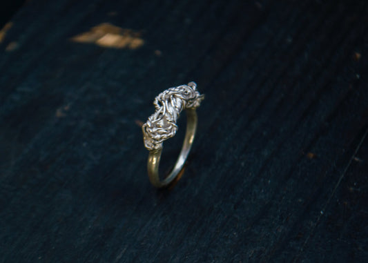 Hõbedast viikingi stiilis sõrmus