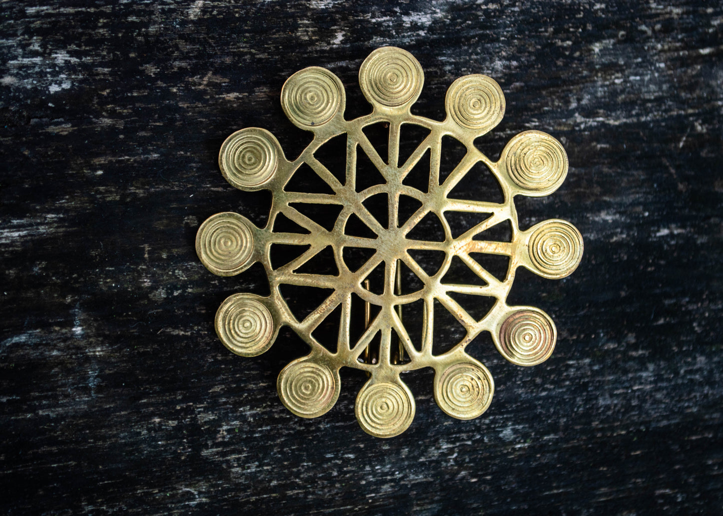 Roman iron age Latvian brass brooch