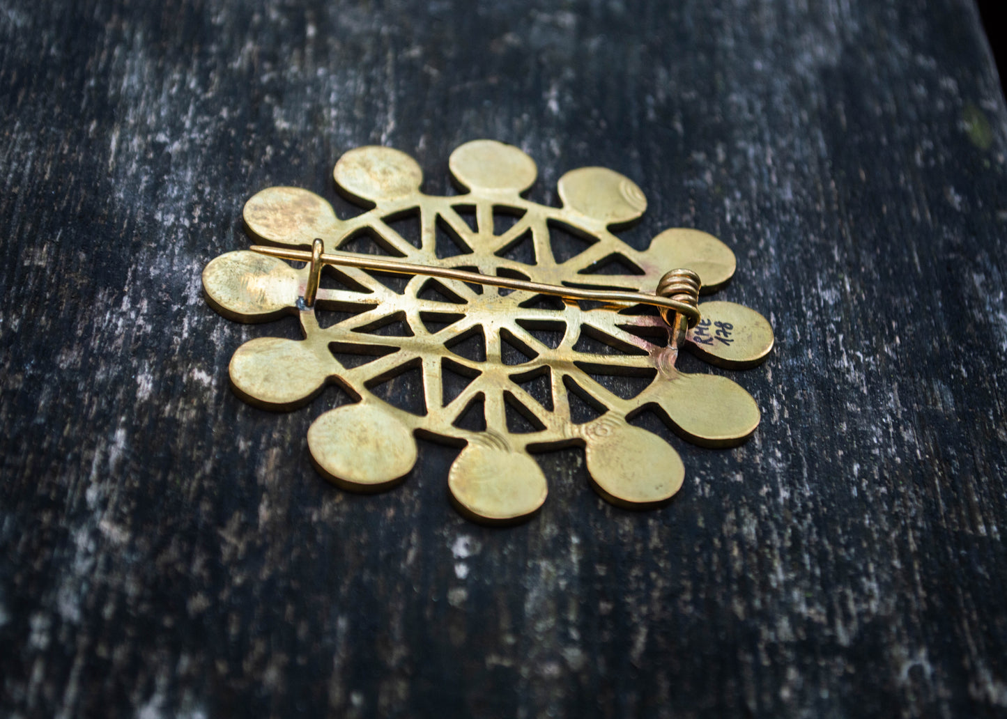 Roman iron age Latvian brass brooch