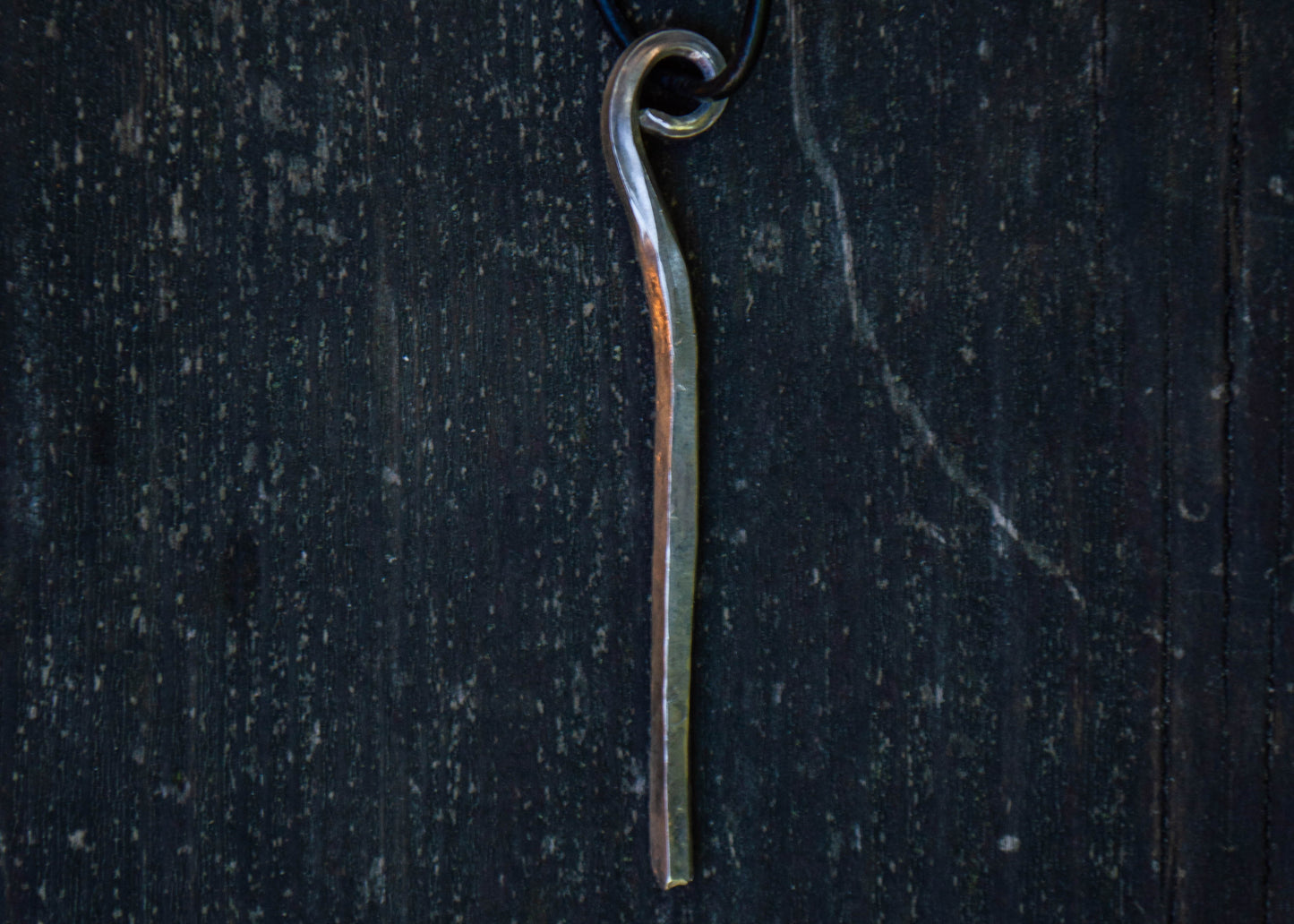 Forged silver pendant